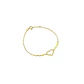 Pulsera Oro Amarillo 18kt Corazones 3x2 - Miniatura 1