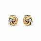 Aros Oro Amarillo 18kt Nudo Tricolor - Miniatura 1