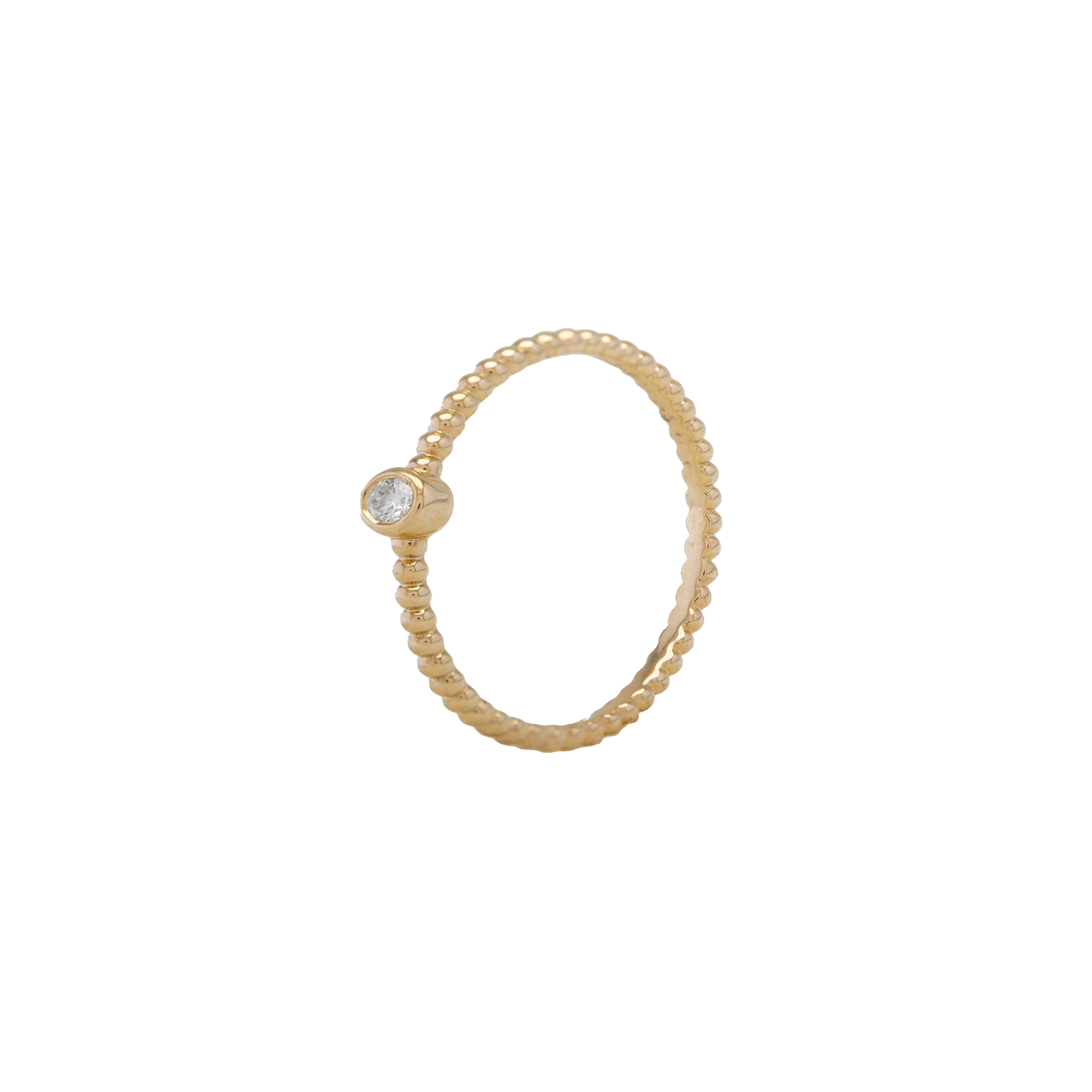 Anillo de Oro Amarillo 18kt con Diamantes de 3 Pts Corte Brillante SI/H 1