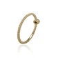 Anillo de Oro Amarillo 18kt con Diamantes de 3 Pts Corte Brillante SI/H - Miniatura 2