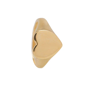 Anillo de Oro 18kt Corazon Sello