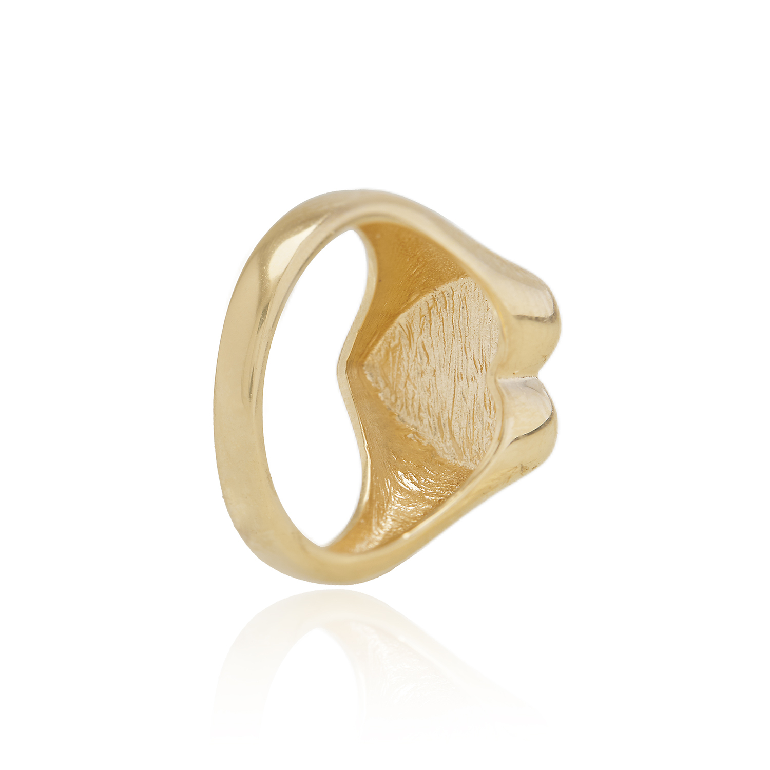 Anillo de Oro 18kt Corazon Sello 3