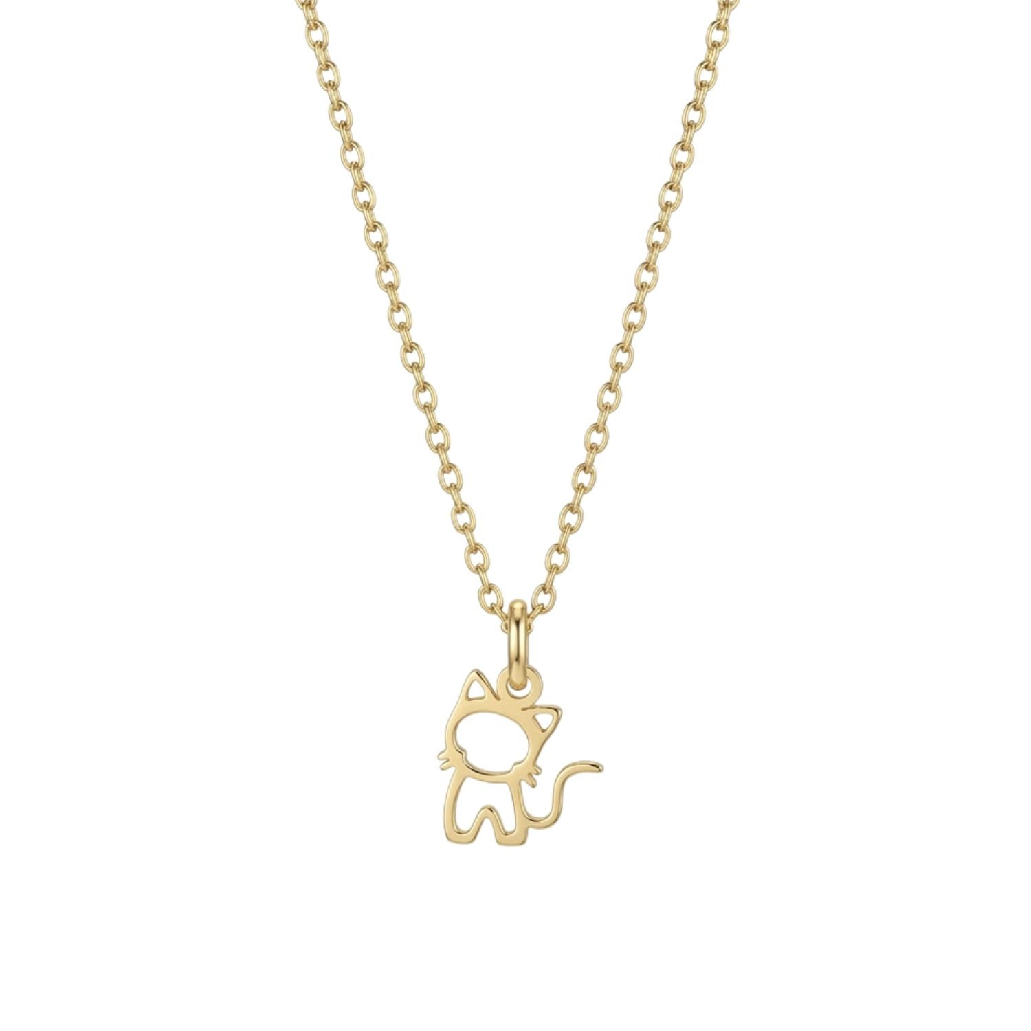 Colgante de Oro Miel 18kt Gatito Chico 3