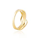 Anillos de Oro 18kt Modelo Entrelazado con Circón - Miniatura 3