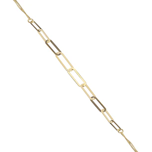 Pulsera de Oro 18kt Eslabones Centrales