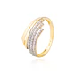 Anillos de Oro 18kt Modelo 5 líneas Circón - Miniatura 1