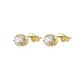 Aros de Oro 18kt Boton Circon - Miniatura 3