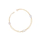 Pulsera de Oro 18kt Eslabón Satinado - Miniatura 1