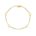 Pulsera de Oro 18kt Barra Circon