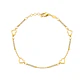 Pulsera de Oro 18kt Barra Circon - Miniatura 1