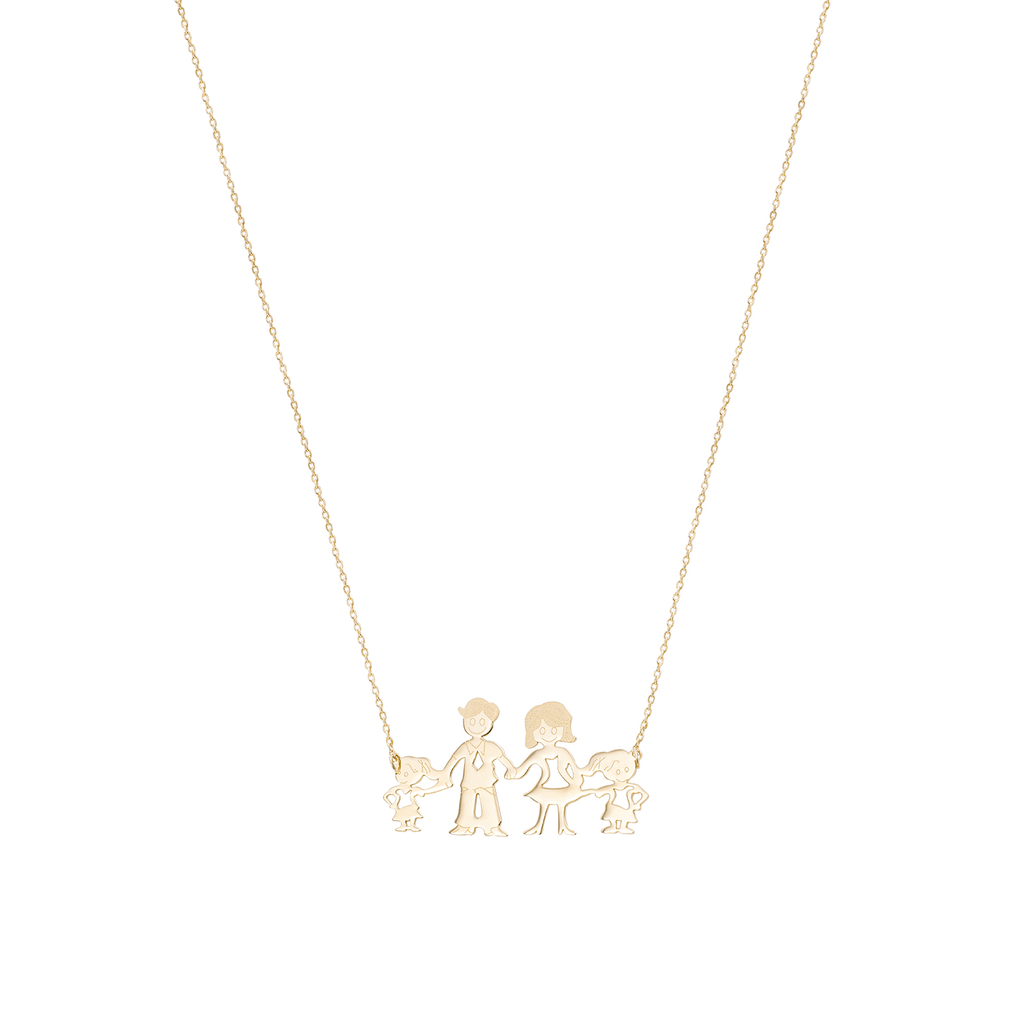 Collar de Oro de 18kt Modelo Familia 1
