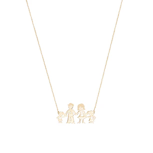Collar de Oro de 18kt Modelo Familia