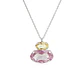 Collar de Plata Esterlina 925 Doble Amatista - Miniatura 1