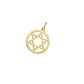Colgante de Oro Miel 18kt Estrella David Contorno - Miniatura 1