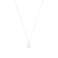 Collar Oro Blanco 18kt Perla 5-6 mm y Diamantes 14 Pts - Miniatura 3