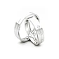 Par Argollas Matrimonio de Platino Gio con Diamante 3x2Pts 4,0mm - Miniatura 3