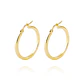 Aros de Oro 18kt Argollas Tubo de 20mm - Miniatura 1