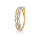 Anillo Compromiso de Oro 18Kt Bicolor Circón - Miniatura 1