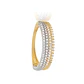 Anillo Compromiso de Oro 18Kt Bicolor Circón - Miniatura 3