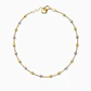 Pulsera de Oro 18kt Corazon con Esferas Bicolor - Miniatura 1