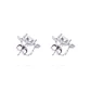 Aros de Plata Esterlina Corazón Circonita mas Cadena - Miniatura 3