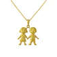 Colgante Oro 18kt Niño y Niña - Miniatura 2