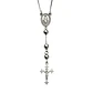 Collar Oro Blanco 18kt Rosario - Miniatura 2