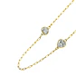 Collar Oro Amarillo 18kt Corazones Circonita - Miniatura 1