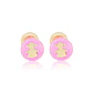 Aros de Oro 18kt Niña Rosada - Miniatura 1