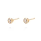 Aros de Oro 18kt Circón en bisel - Miniatura 2