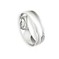 Argolla Matrimonio de Oro Blanco 18kt Inglés Alejandrina de 5,0mm - Miniatura 3