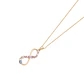 Colgante de Oro 18kt Infinito con Circonitas de Colores - Miniatura 2