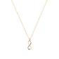 Colgante de Oro 18kt Infinito con Circonitas de Colores - Miniatura 3