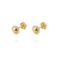 Aros de Oro 9kt Flor Circon - Miniatura 2