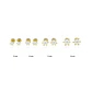 Aros de Oro 18kt PC Perla 6 Grifas 6,0mm - Miniatura 4