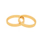 Par Argollas Matrimonio de Oro Amarillo 18kt Tubo Ferrada de 3,5mm - Miniatura 3