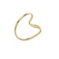 Anillo Oro Miel 18kt Ola Contemporánea - Miniatura 2