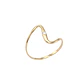 Anillo Oro Miel 18kt Ola Contemporánea - Miniatura 3