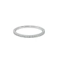 Anillo Oro Blanco 18kt Medio Cintillo Circonita - Miniatura 3