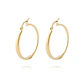 Aros de Oro 14kt Argolla Mitad Tubo 25mm - Miniatura 1