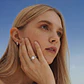 Anillo Oro Blanco 18kt Diamantes 5 Pts y Perla 7mm - Miniatura 4