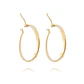 Aros de Oro 14kt Argolla Mitad Tubo 25mm - Miniatura 3