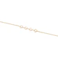 Pulsera de Oro 18kt Cuatro corazones con Circonita - Miniatura 2