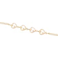 Pulsera de Oro 18kt Cuatro corazones con Circonita - Miniatura 3
