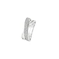 Anillo de Oro Blanco 18kt con Diamantes de 37 Puntos Totales Corte Brillante SI/H - By Danielle Costantini - Miniatura 1