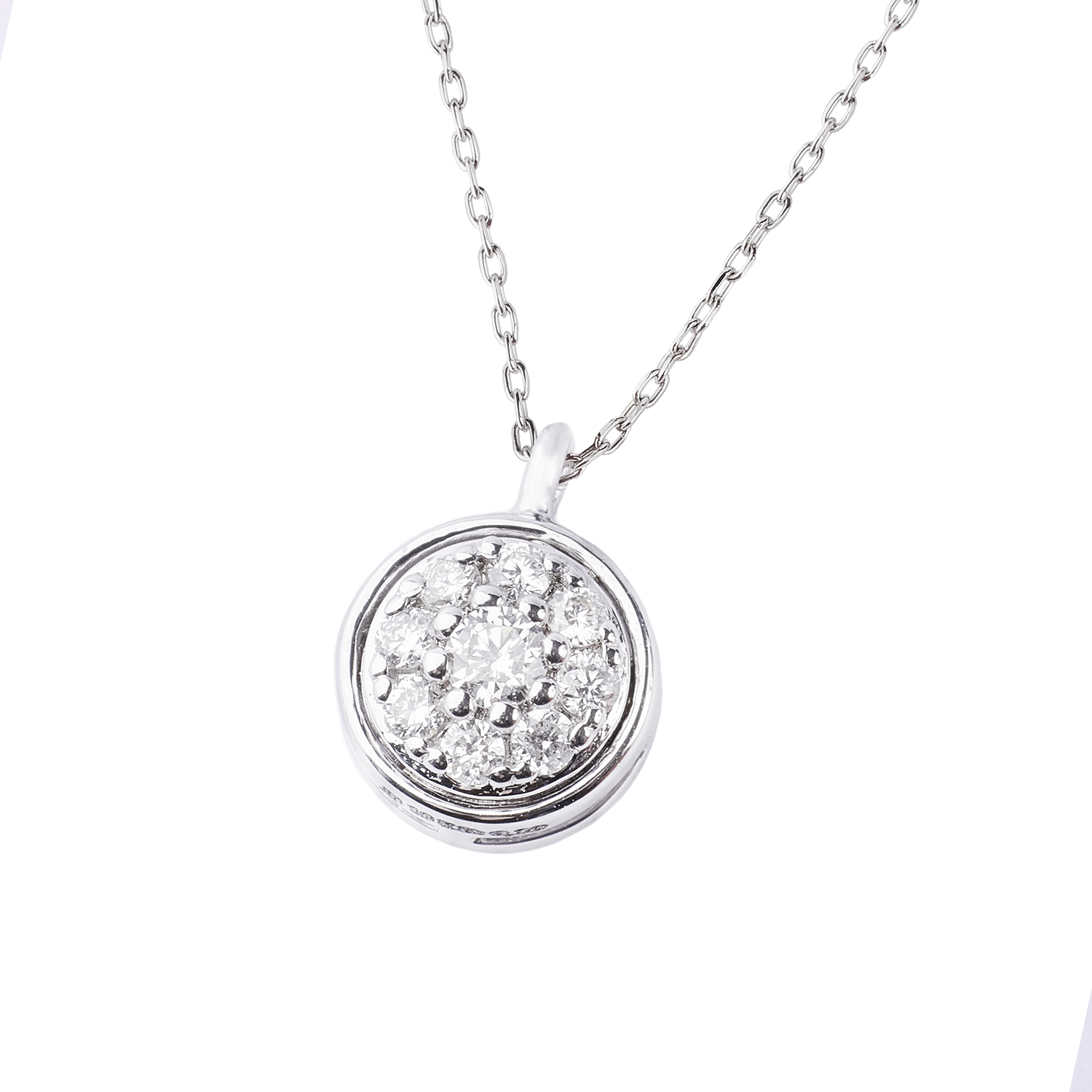 Collar de Oro 18kt con Diamantes de 10 Pts Totales Corte Brillante SI/H 2