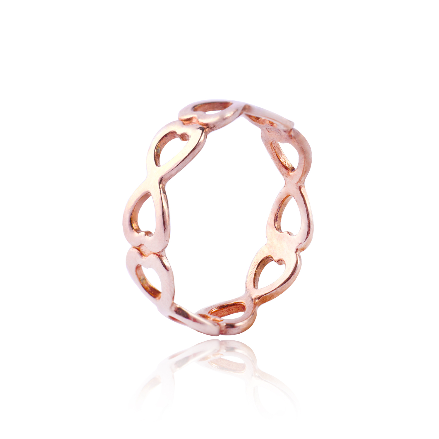 Anillo de Plata Esterlina 925 Rose Tipo 47 1