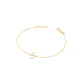 Pulsera de Oro Amarillo 18kt Letras S con Diamantes 7Pts - Miniatura 1