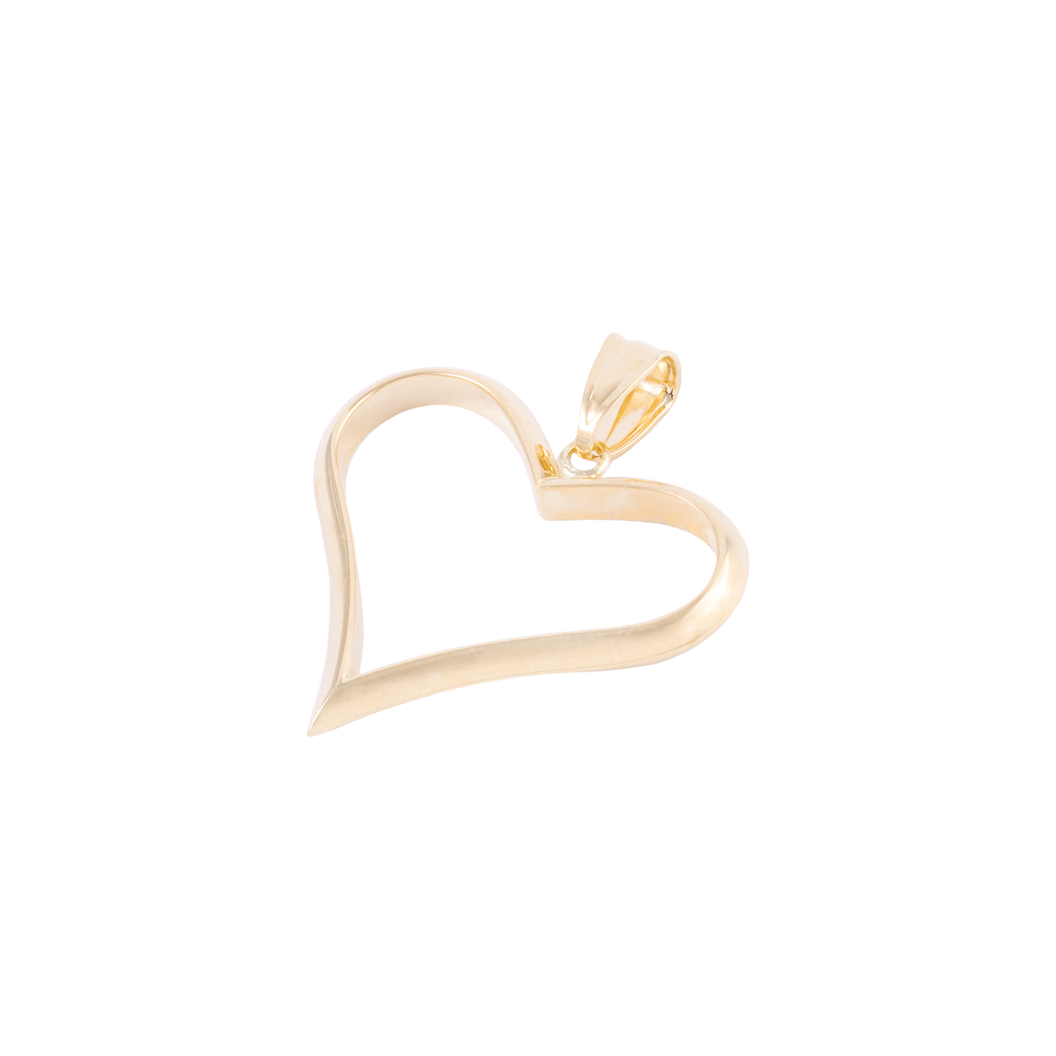 Colgante de oro 18kt Corazón Calado 1