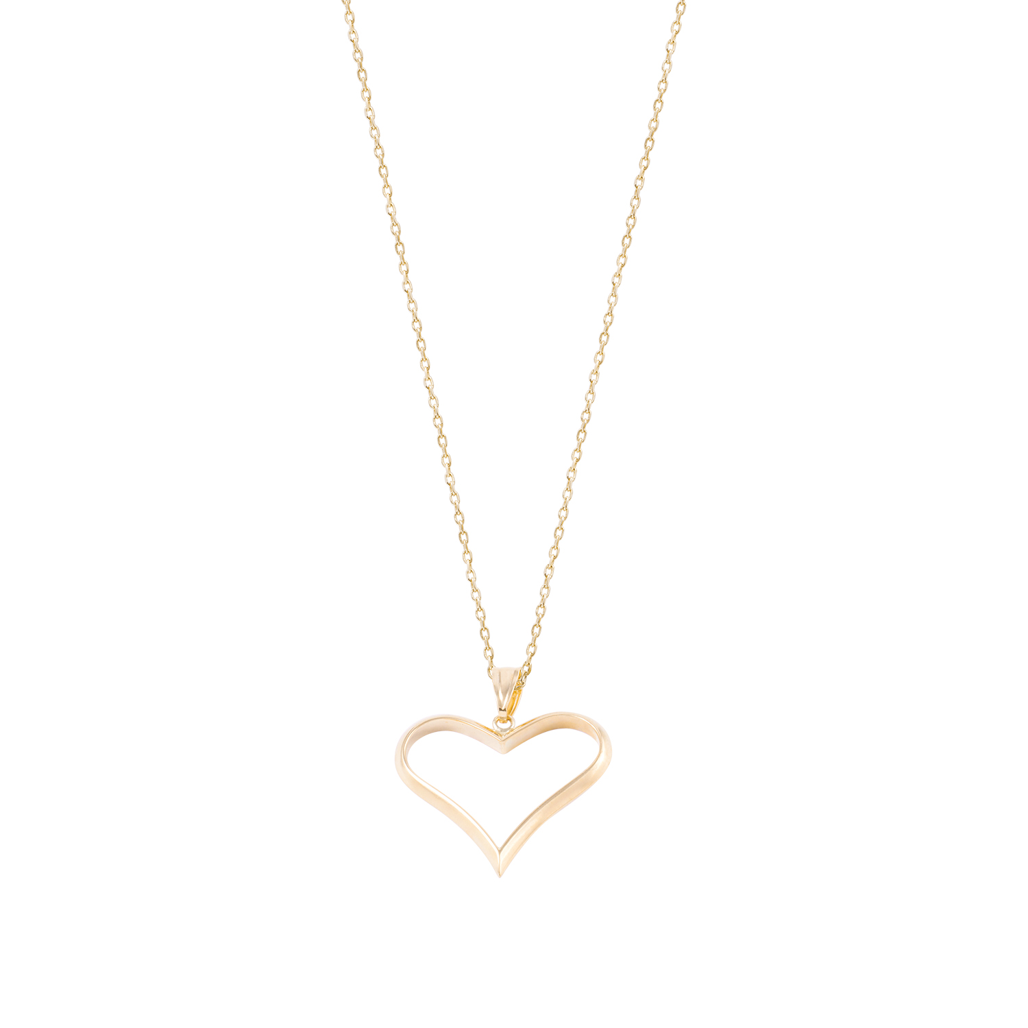 Colgante de oro 18kt Corazón Calado 3